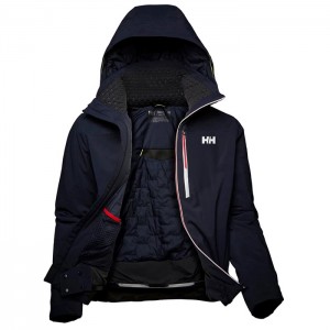 Férfi Helly Hansen Alpha Lifaloft Insulated Síkabátok Sötétkék | QSA-237480