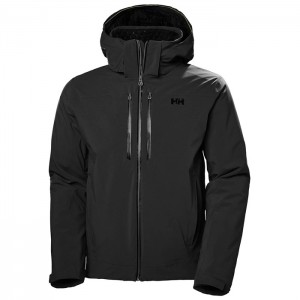 Férfi Helly Hansen Alpha Lifaloft Insulated Síkabátok Fekete | NDG-538912