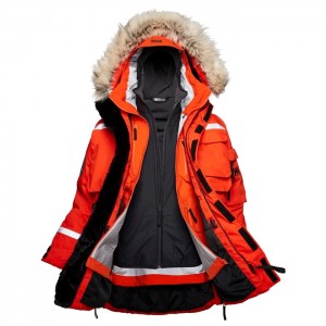 Férfi Helly Hansen Arctic Patrol Modular Téli Kabátok Piros Szürke | IKU-751490