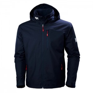 Férfi Helly Hansen Crew Csuklyás Középréteg Vitorlás Dzsekik Sötétkék | NET-805764