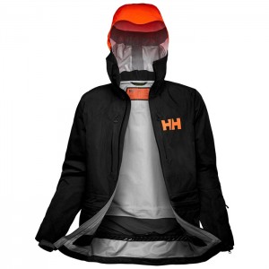 Férfi Helly Hansen Elevation Infinity 2.0 Síkabátok Fekete | VWB-205961