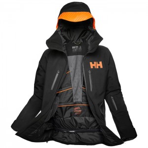 Férfi Helly Hansen Garibaldi Infinity Síkabátok Fekete | XPQ-718035