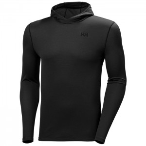 Férfi Helly Hansen Hh Lifa Active Solenhooded Pulóverek Fekete Szürke | HYD-830462