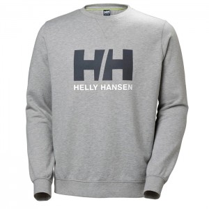 Férfi Helly Hansen Hh Logo Crew Sweat Pulóverek Szürke | ZMY-624893