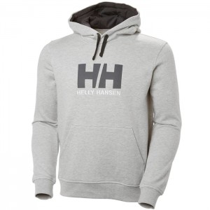 Férfi Helly Hansen Hh Logo Csuklyás Pulóverek Szürke | FVA-653840