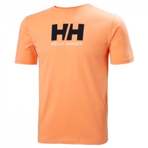 Férfi Helly Hansen Hh Logo Póló Barna Piros | HNY-709124