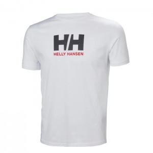 Férfi Helly Hansen Hh Logo Póló Fehér | NTC-197046