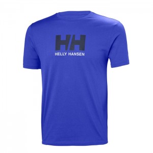 Férfi Helly Hansen Hh Logo Póló Királykék Kék | PMA-461387