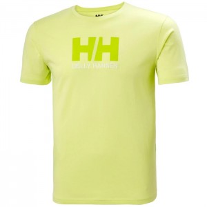 Férfi Helly Hansen Hh Logo Póló Világos Zöld | UQS-618307