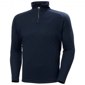 Férfi Helly Hansen Hp 1/2 Zip Up Pullover Pulóverek Sötétkék | JRO-129806