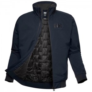 Férfi Helly Hansen Hp Versenyautó Lifaloft Insulated Bomber Vitorlás Dzsekik Sötétkék | VIB-952136