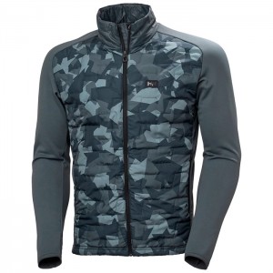 Férfi Helly Hansen Lifaloft Hibrid Kültéri Dzsekik Szürke | HBK-473956