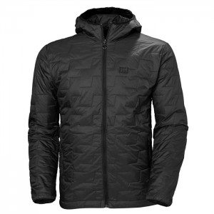 Férfi Helly Hansen Lifaloft Insulated Csuklyás Síkabátok Fekete | OBY-768104