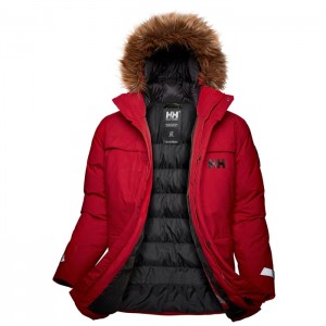 Férfi Helly Hansen Nordsjo Parka Dzsekik Piros | DJQ-607382