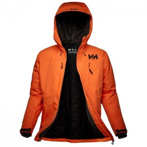 Férfi Helly Hansen Odin Infinity Insulated Síkabátok Barna Narancssárga | KUA-812974