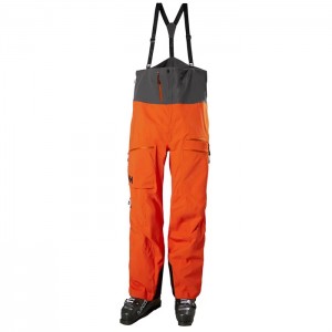 Férfi Helly Hansen Odin Mountain Infinity 3l Bib Vízálló Nadrág Narancssárga Piros | HFA-956021