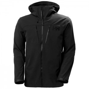 Férfi Helly Hansen Odin Mountain Soft Túradzsekik Fekete | EIY-673201