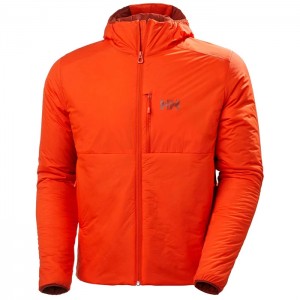 Férfi Helly Hansen Odin Stretch Csuklyás Középrétegek Piros Narancssárga | JCM-053892