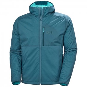 Férfi Helly Hansen Odin Stretch Csuklyás Light Szigetelt Kabátok Türkiz | XJL-491830