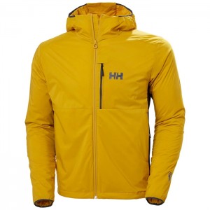 Férfi Helly Hansen Odin Stretch Csuklyás Light Szigetelt Kabátok Barna | KYD-601724