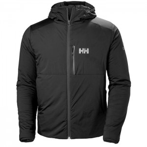 Férfi Helly Hansen Odin Stretch Csuklyás Szigetelt Kabátok Fekete | RAB-620415