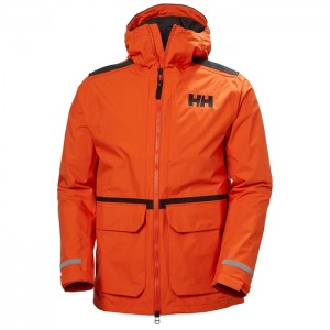 Férfi Helly Hansen Patrol Transition Alkalmi Kabátok Narancssárga Piros | KGZ-162037