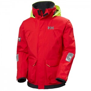 Férfi Helly Hansen Pier 3.0 Vitorlás Dzsekik Piros | CVM-026934