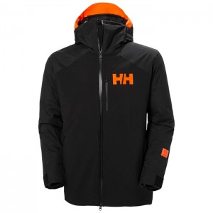 Férfi Helly Hansen Powdreamer Síkabátok Fekete | XVO-634109