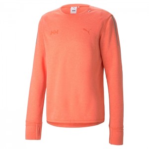 Férfi Helly Hansen Puma X Helly Hansen Ls Tee Pulóverek Korall | VKM-326841