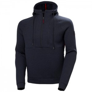 Férfi Helly Hansen Rwb Zip Up Csuklyás Pulóverek Sötétkék | UBJ-465219