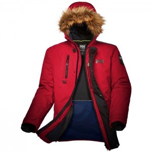 Férfi Helly Hansen Svalbard Téli Kabátok Piros | UWL-697504