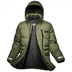 Férfi Helly Hansen Tromsoe Parka Dzsekik Szürke Zöld | UVF-359078