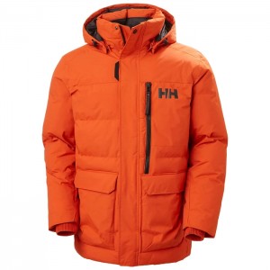 Férfi Helly Hansen Tromsoe Téli Kabátok Narancssárga Piros | LBH-347219