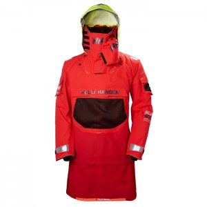 Férfi Helly Hansen Ægir Ocean Dry Top Vitorlás Dzsekik Piros | VYH-264081