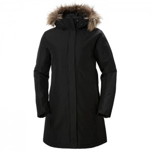 Női Helly Hansen W Aden Parka Dzsekik Fekete | GPZ-084912