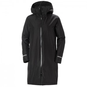 Női Helly Hansen W Aspire Rain Parka Dzsekik Fekete | YES-897504