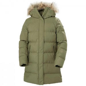 Női Helly Hansen W Blossom Puffy Téli Kabátok Szürke Zöld | EYX-956437