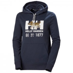 Női Helly Hansen W Celebrationhooded Pulóverek Sötétkék | HWL-231095