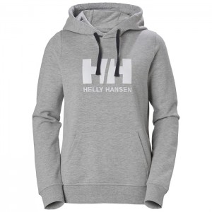 Női Helly Hansen W Hh Logo Csuklyás Pulóverek Szürke | LEO-297168