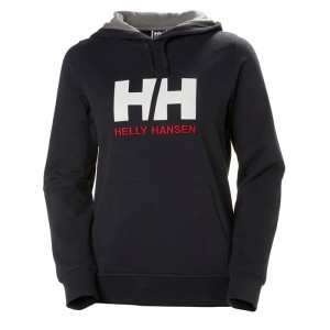 Női Helly Hansen W Hh Logo Csuklyás Pulóverek Sötétkék | BUQ-079348