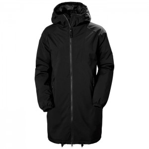 Női Helly Hansen W Illusion Parka Dzsekik Fekete | OMI-268974