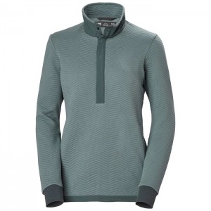 Női Helly Hansen W Lillo Snap Pullover Pulóverek Szürke | LMY-791032