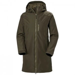 Női Helly Hansen W Long Belfast Téli Parka Dzsekik Szürke | YJP-849235