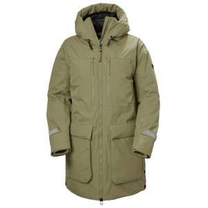 Női Helly Hansen W Maud Parka Dzsekik Olivazöld | KNH-841295