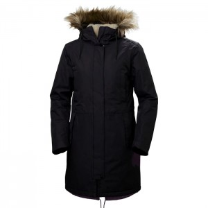 Női Helly Hansen W Mayen Parka Dzsekik Fekete | FIE-576012