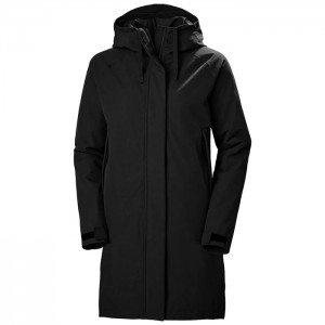 Női Helly Hansen W Mono Anyagok Insulated Rain Parka Dzsekik Fekete | DZS-274916