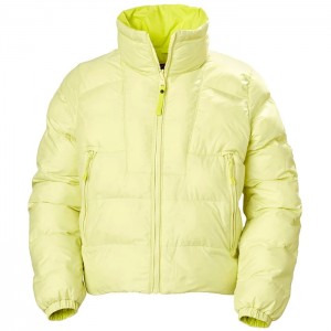 Női Helly Hansen W Reversible Puffer Téli Kabátok Sárga | EQT-325970