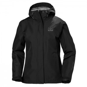 Női Helly Hansen W Seven J Esőkabátok Fekete | PRM-702856