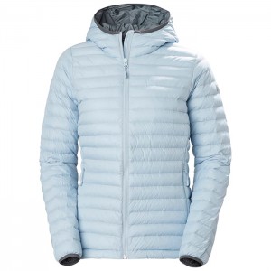 Női Helly Hansen W Sirdal Csuklyás Jack Szigetelt Kabátok Kék Szürke | RQG-635124