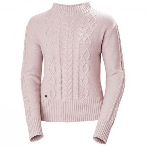 Női Helly Hansen W Siren Cable Knit Pulóverek Szürke | ANE-210395